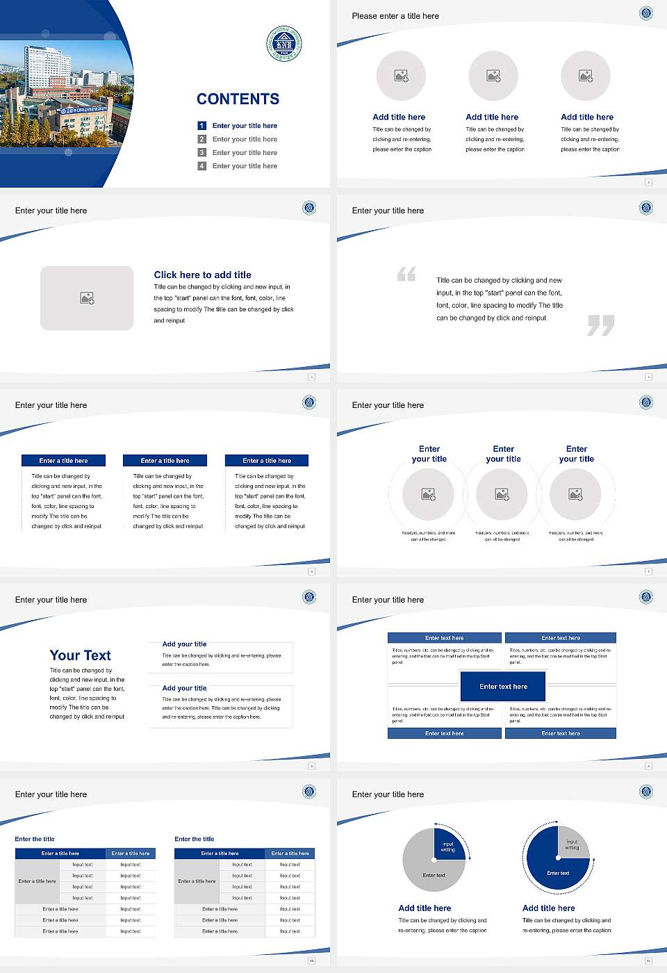 Cheonan National Technical College Course/Courseware Creation PPT Template16:9 ratio PPT effect preview image2