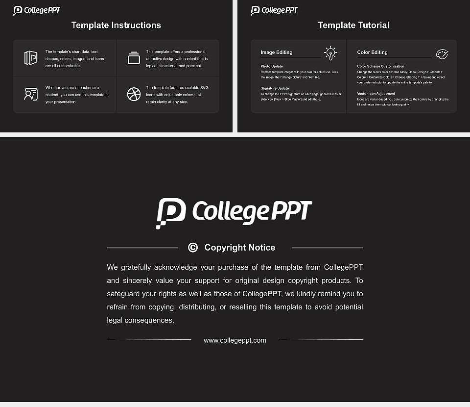 Chongshin University Course/Courseware Creation PPT Template16:9 ratio PPT effect preview image5