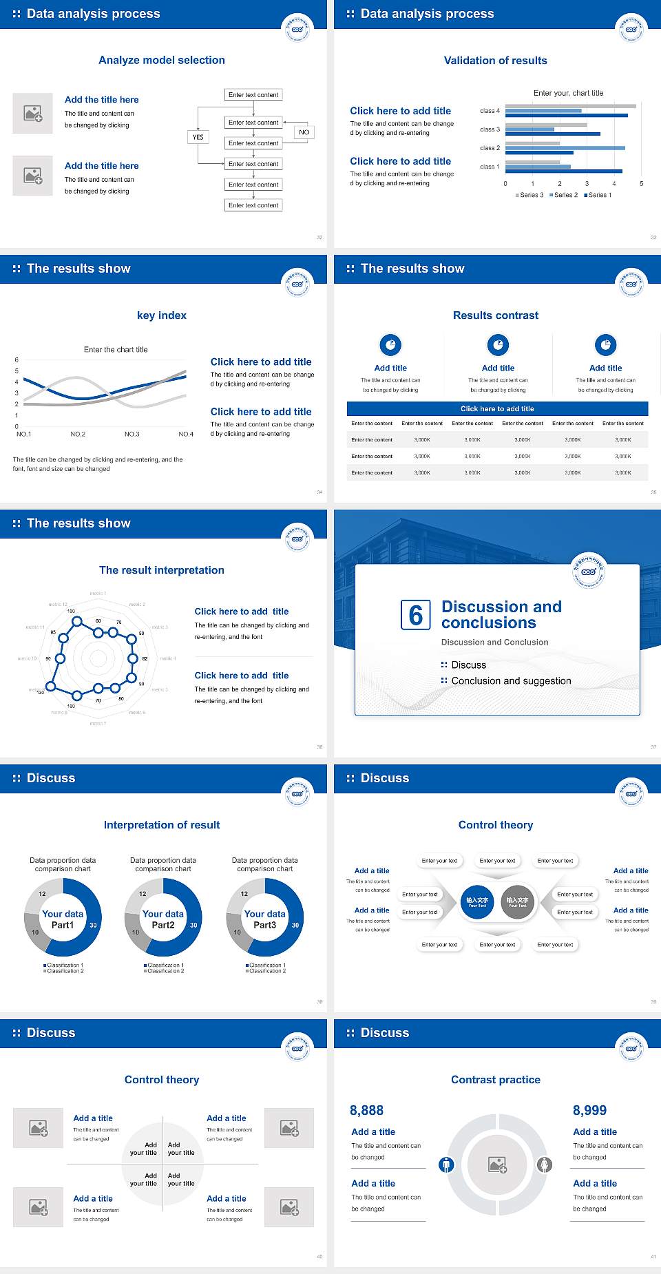 OpenCyber University Graduation Thesis Defense PPT Template4:3 ratio PPT effect preview image5