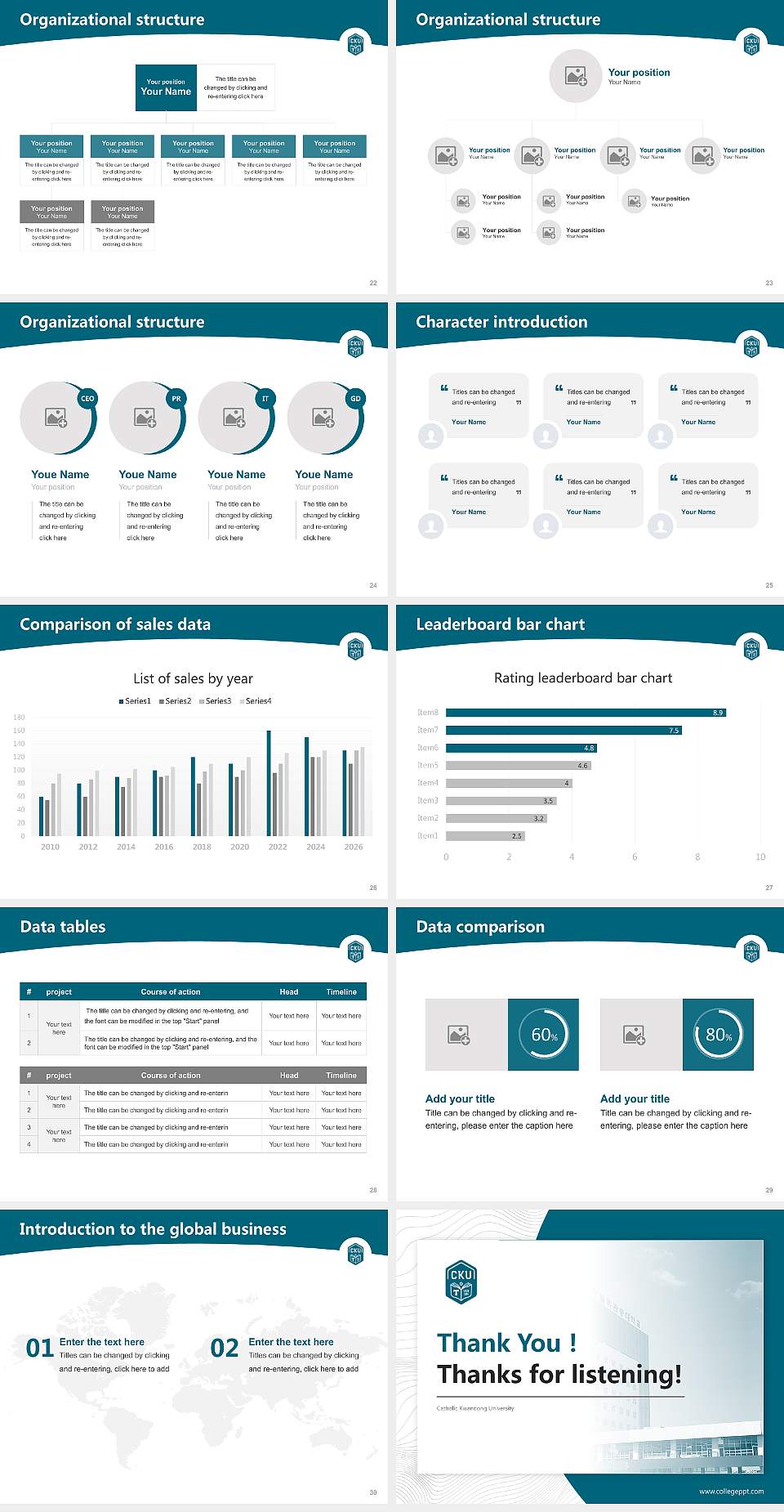 Catholic Kwandong University Academic Presentation/Research Findings Report PPT Template4:3 ratio PPT effect preview image4