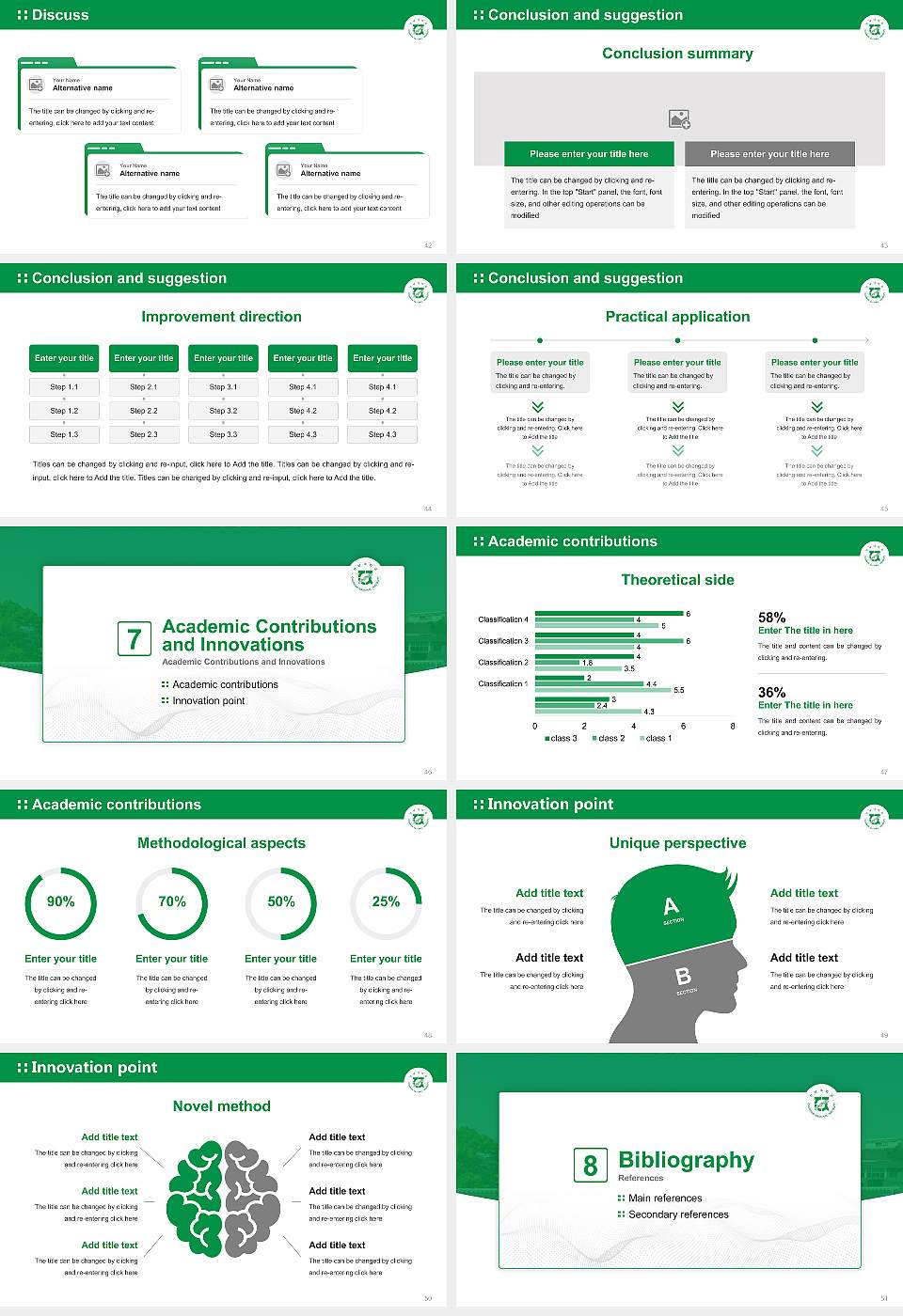 Chonnam National University Graduation Thesis Defense PPT Template16:9 ratio PPT effect preview image6