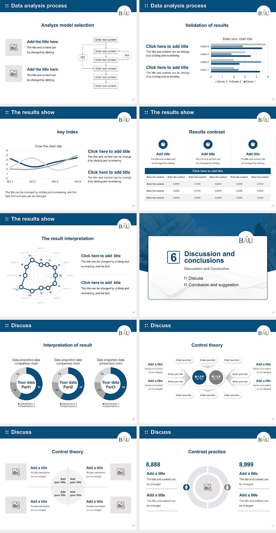 Baekseok Arts University Graduation Thesis Defense PPT Template4:3 ratio PPT effect preview image5