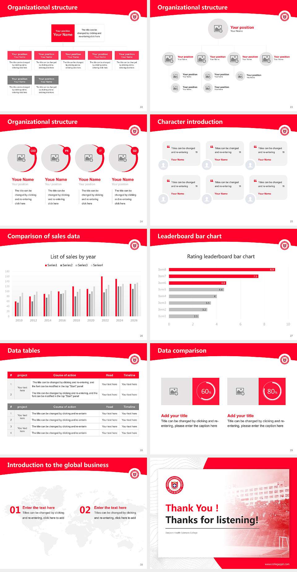 Daejeon Health Sciences College Academic Presentation/Research Findings Report PPT Template4:3 ratio PPT effect preview image4