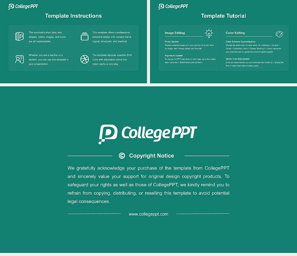Daegu University Course/Courseware Creation PPT Template16:9 ratio PPT effect preview image5