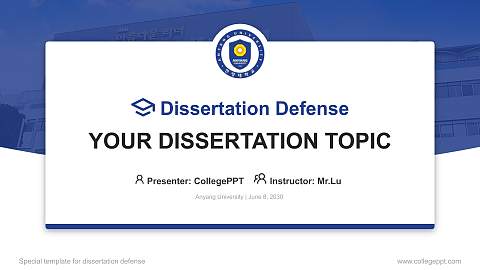 Anyang University Graduation Thesis Defense PPT Template
