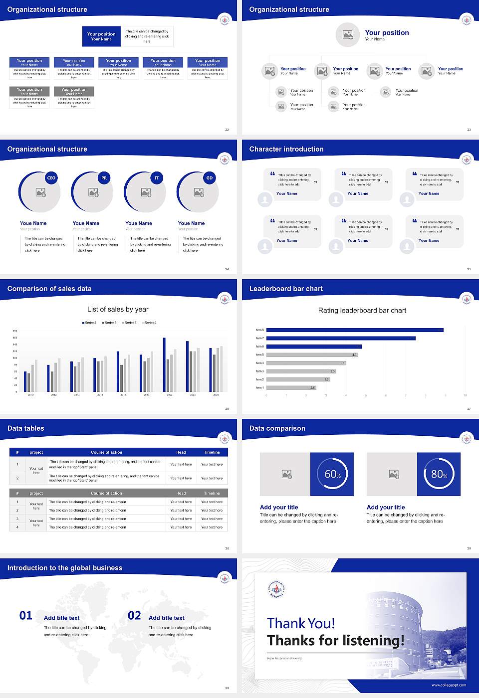 Busan Presbyterian University Academic Presentation/Research Findings Report PPT Template16:9 ratio PPT effect preview image4