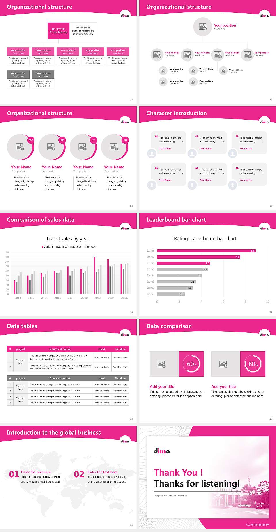 Dong-ah Institute of Media and Arts Academic Presentation/Research Findings Report PPT Template4:3 ratio PPT effect preview image4