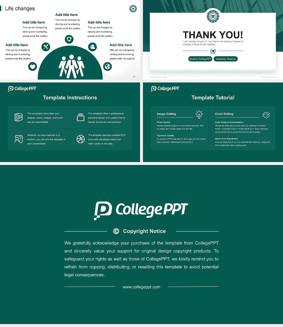 Chung Cheong University National Scholarship Defense PPT Template16:9 ratio PPT effect preview image4