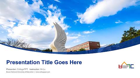 Busan National University of Education Course/Courseware Creation PPT Template