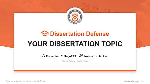 Daeduk College Graduation Thesis Defense PPT Template