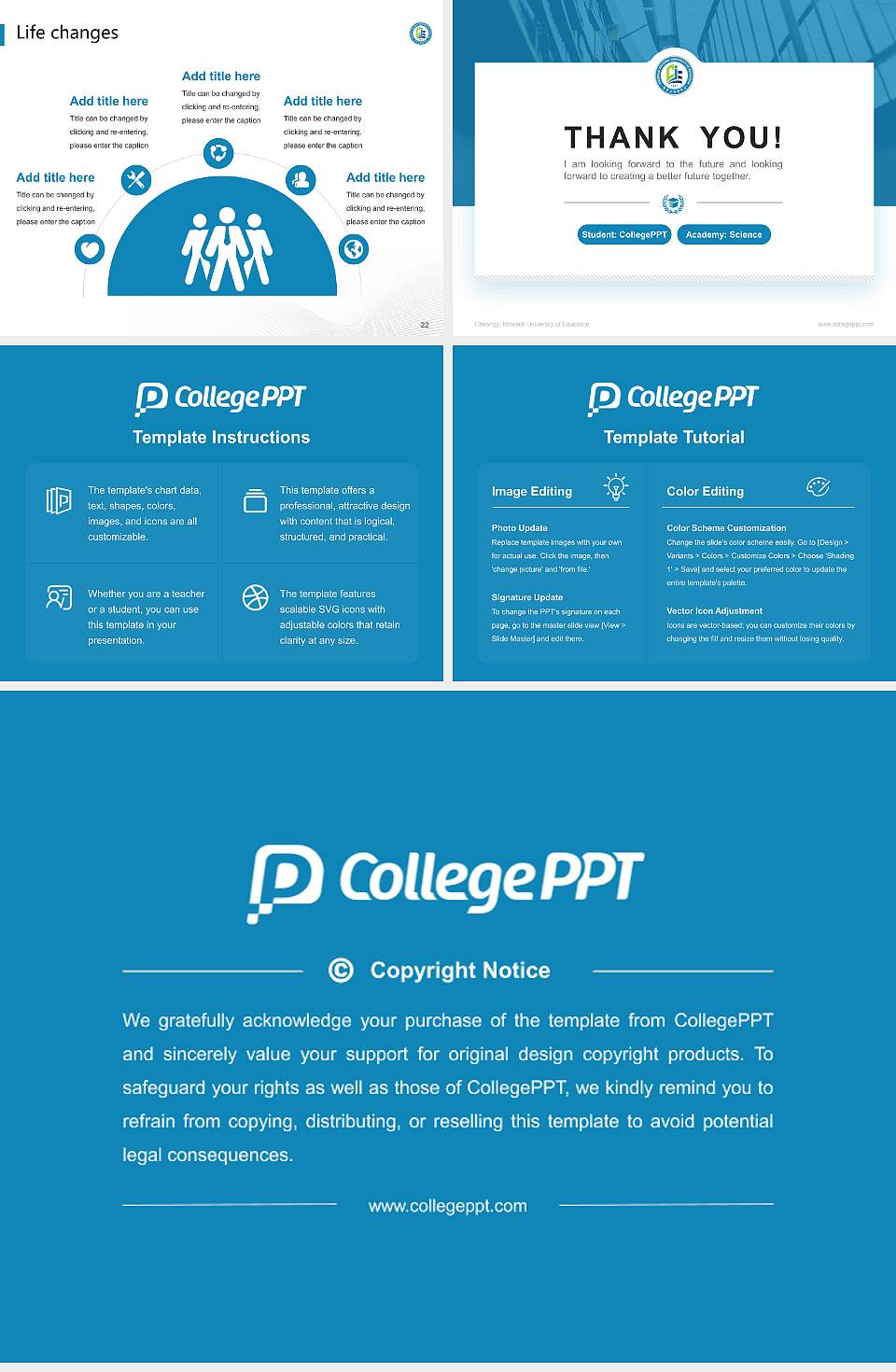 Cheongju National University of Education National Scholarship Defense PPT Template4:3 ratio PPT effect preview image4