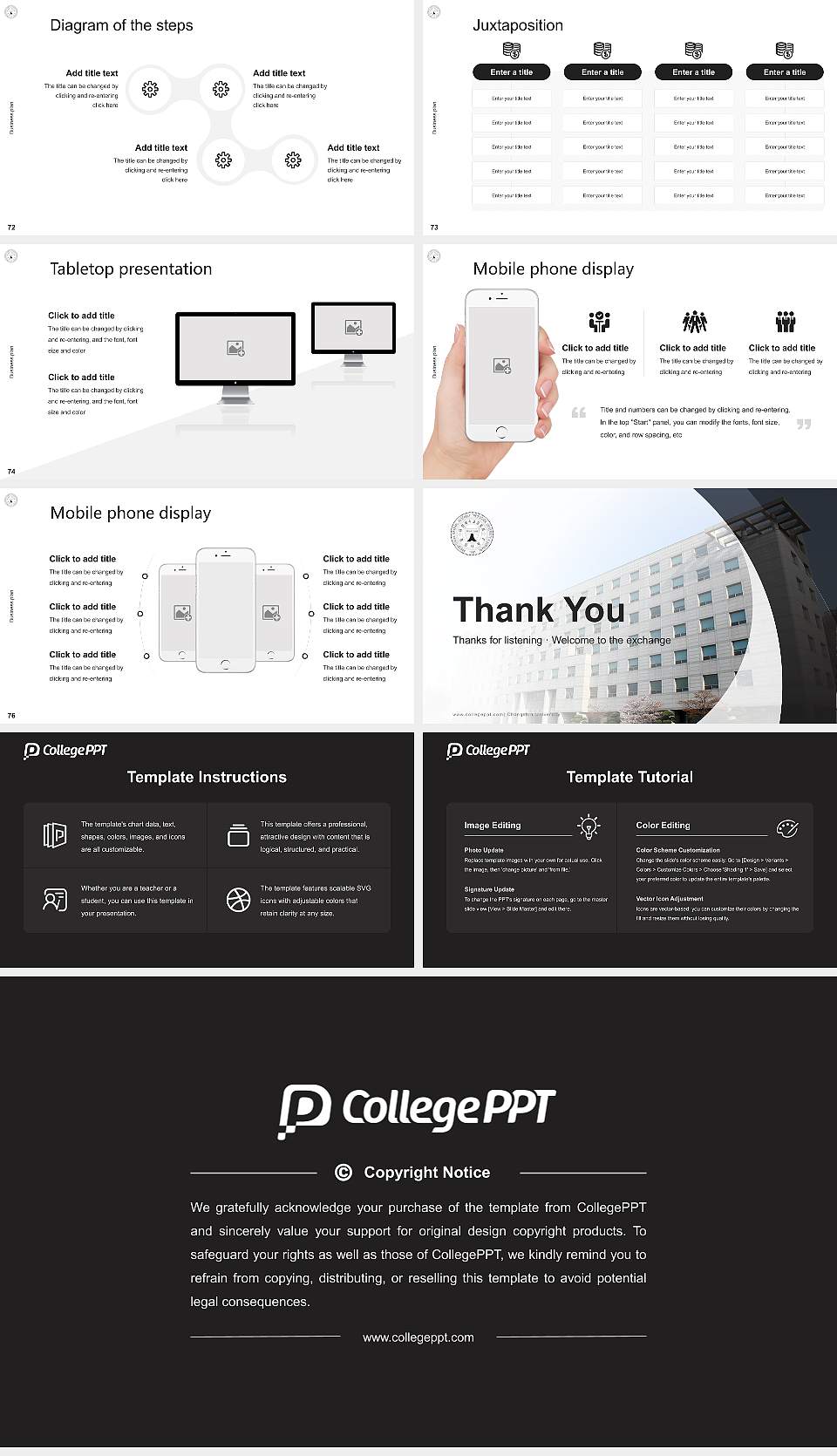 Chongshin University Competition/Entrepreneurship Contest PPT Template16:9 ratio PPT effect preview image9