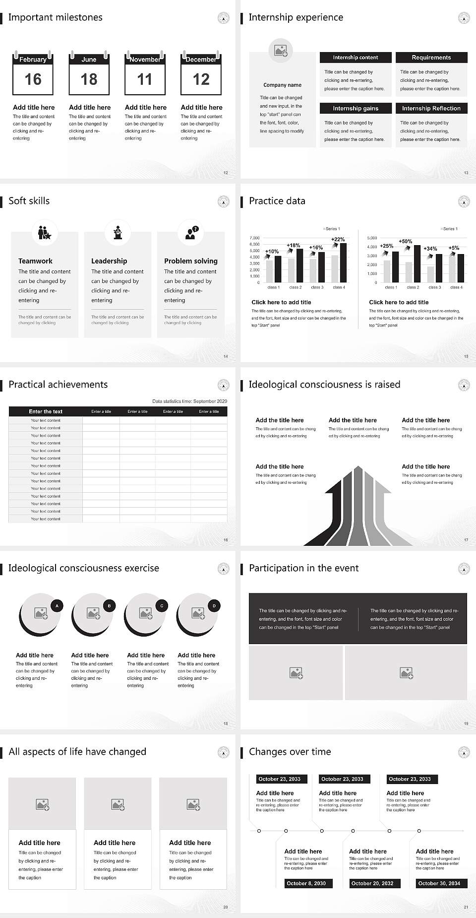 Chongshin University National Scholarship Defense PPT Template4:3 ratio PPT effect preview image3