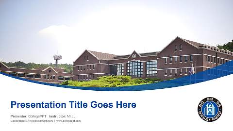 Capital Baptist Theological Seminary Course/Courseware Creation PPT Template
