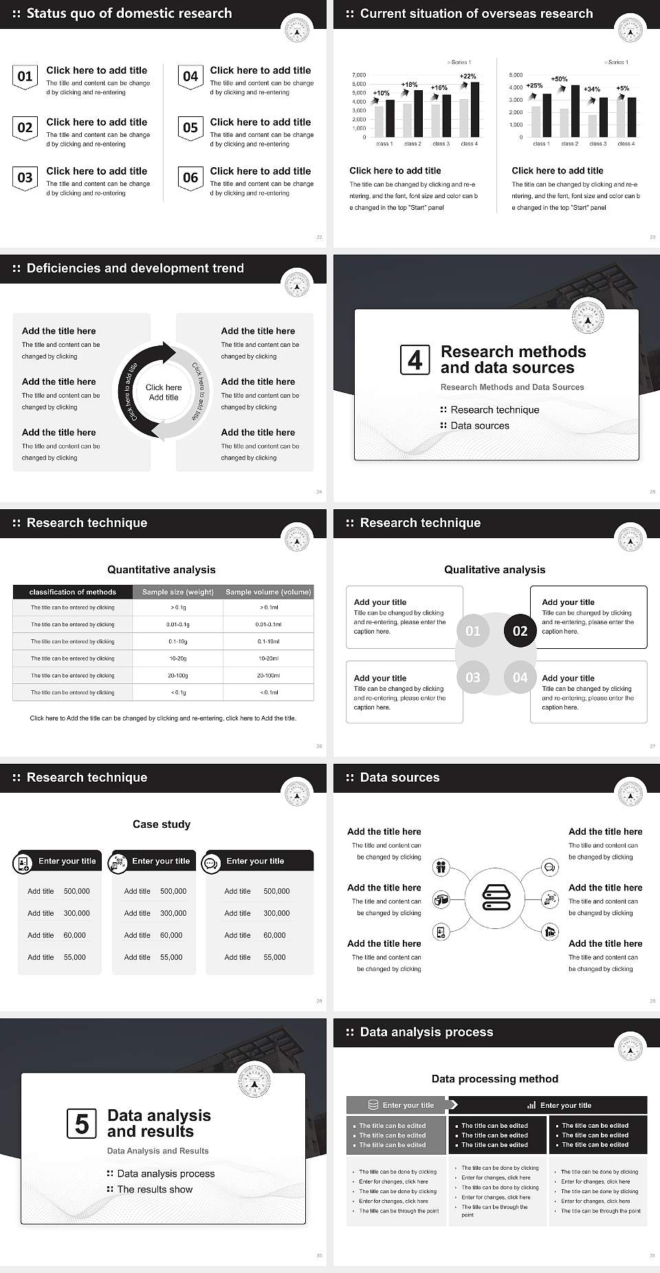 Chongshin University Graduation Thesis Defense PPT Template4:3 ratio PPT effect preview image4