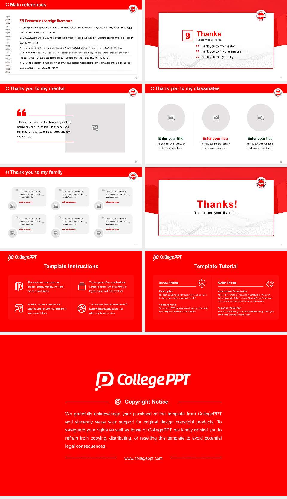 Dong-Pusan College Graduation Thesis Defense PPT Template16:9 ratio PPT effect preview image7
