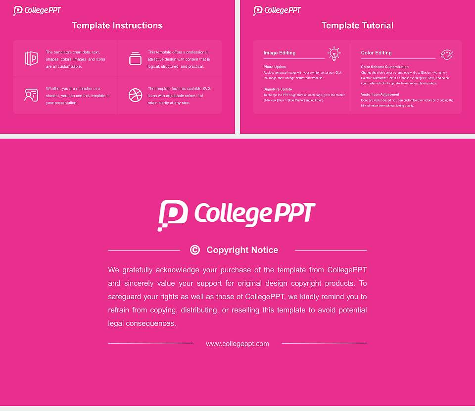 Daegu Arts University Course/Courseware Creation PPT Template16:9 ratio PPT effect preview image5