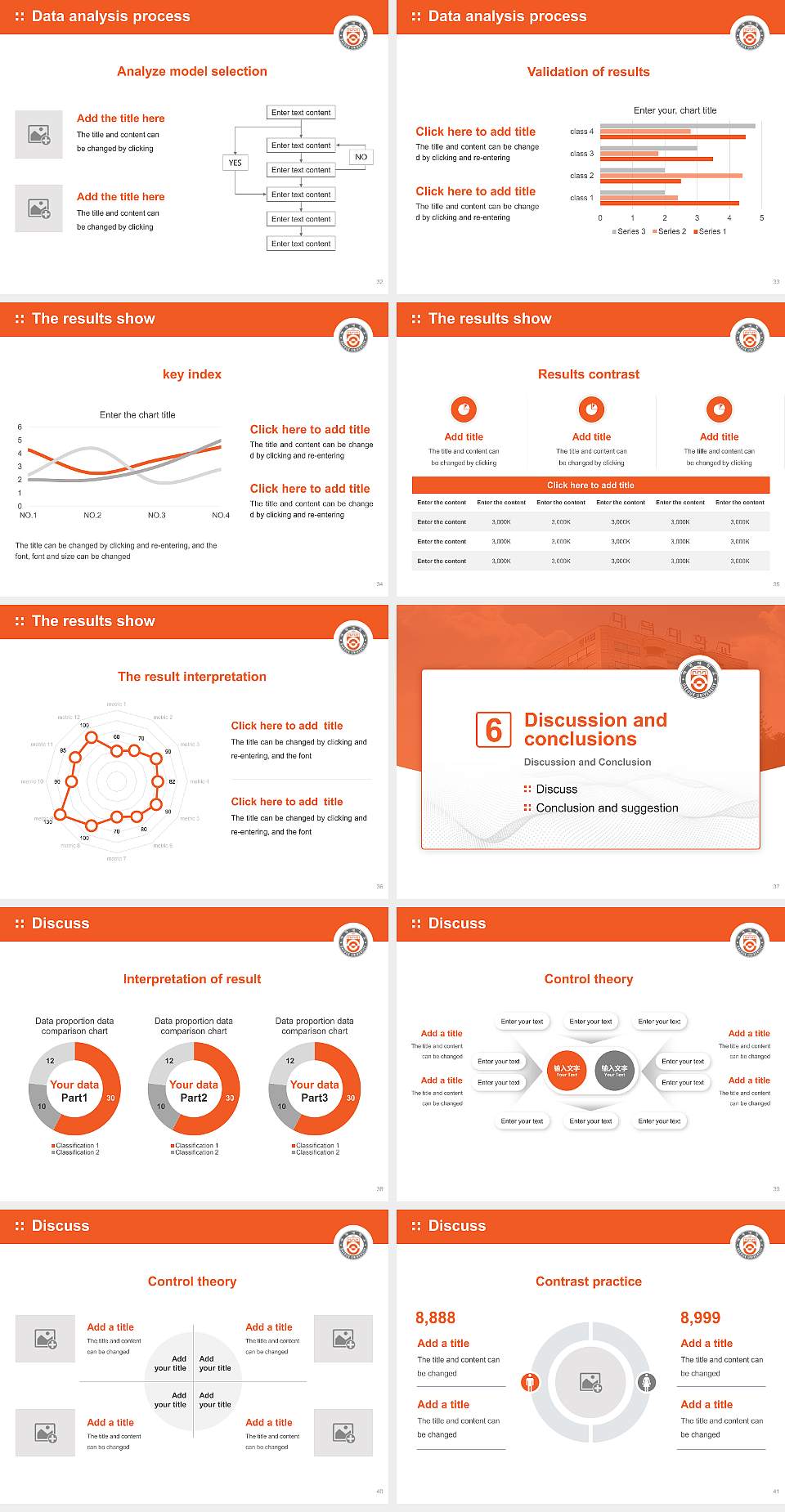 Daeduk College Graduation Thesis Defense PPT Template4:3 ratio PPT effect preview image5