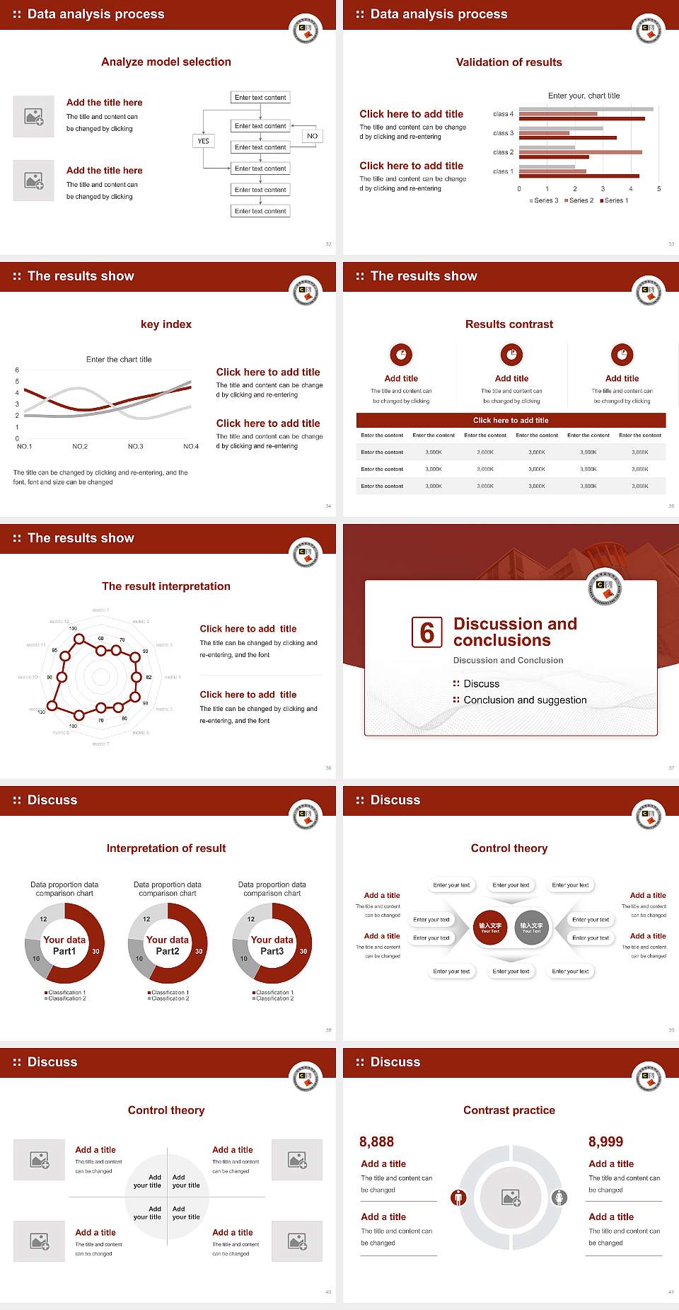 Chugye University for the Arts Graduation Thesis Defense PPT Template4:3 ratio PPT effect preview image5