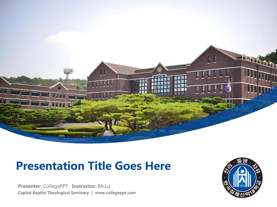 Capital Baptist Theological Seminary Course/Courseware Creation PPT Template4:3 ratio PPT effect preview image5