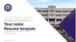 Busan Kyungsang College Resume PPT Template