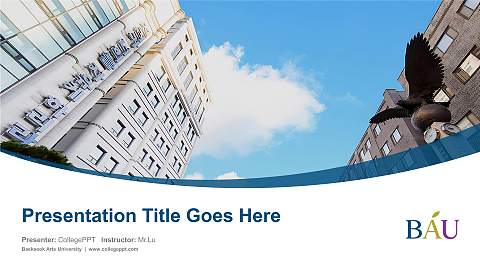 Baekseok Arts University Course/Courseware Creation PPT Template