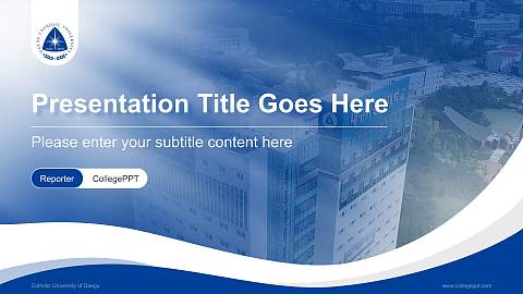 Catholic University of Daegu Lecture Sharing and Networking Event PPT Template