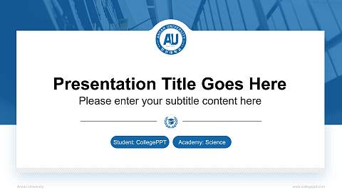 Ansan University National Scholarship Defense PPT Template