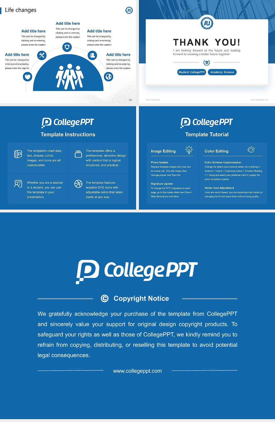 Ansan University National Scholarship Defense PPT Template4:3 ratio PPT effect preview image4