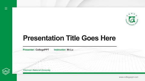 Chonnam National University Thesis Proposal/Graduation Defense PPT Template