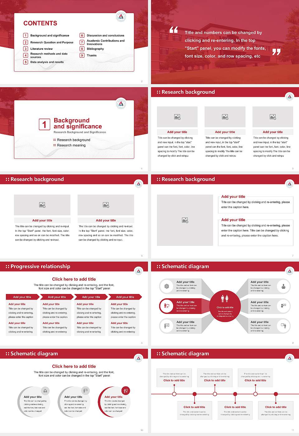 Cheonan Yonam College Graduation Thesis Defense PPT Template16:9 ratio PPT effect preview image2