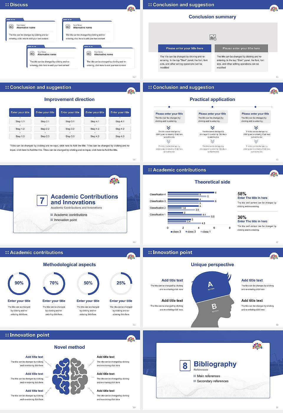 Chungnam Provincial College Graduation Thesis Defense PPT Template16:9 ratio PPT effect preview image6