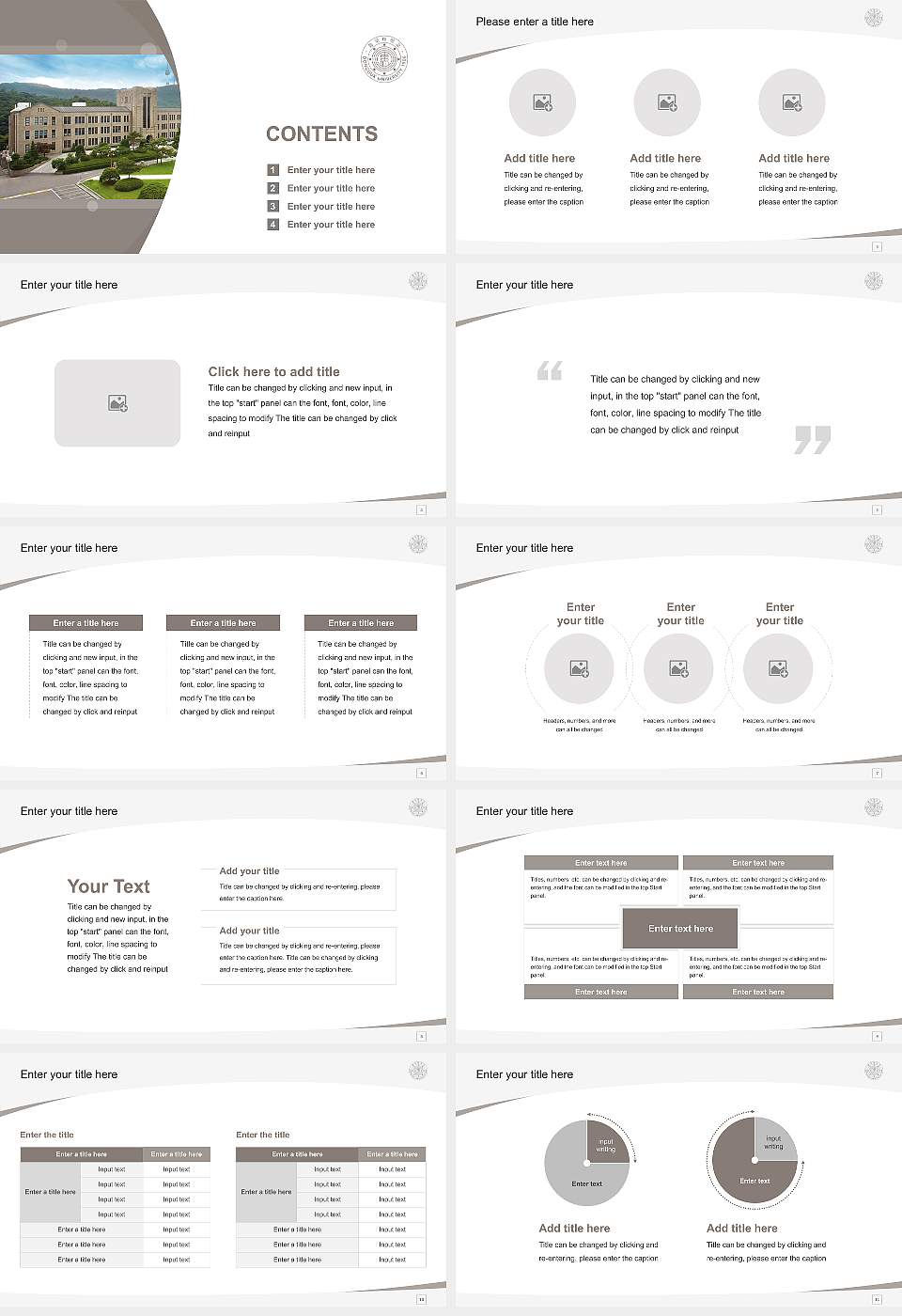 Dongguk University Course/Courseware Creation PPT Template16:9 ratio PPT effect preview image2