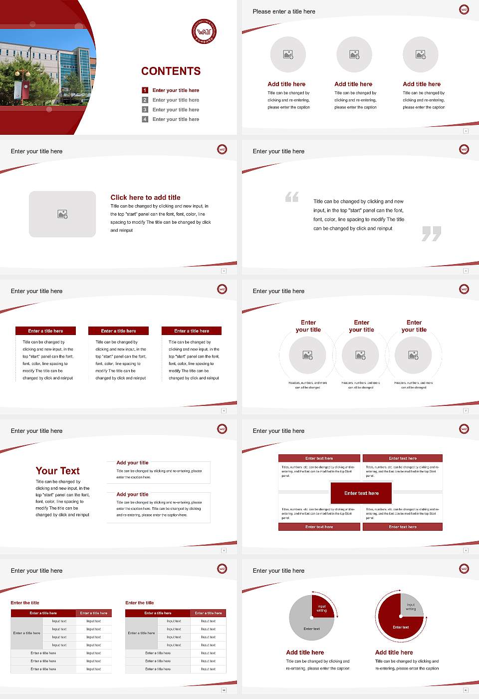 Woongji Accounting & Tax College Course/Courseware Creation PPT Template16:9 ratio PPT effect preview image2