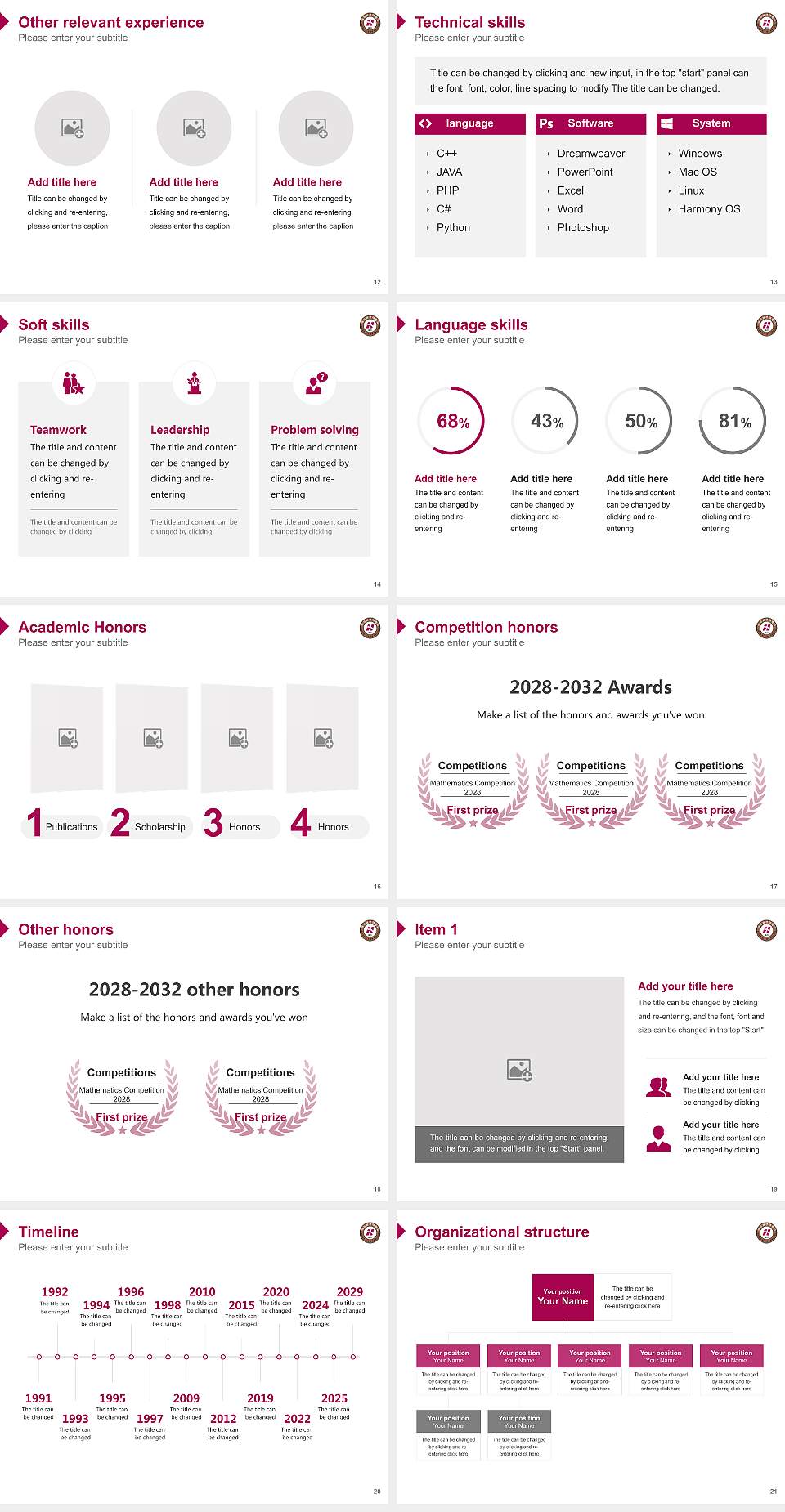 Daegu Health College Resume PPT Template4:3 ratio PPT effect preview image3