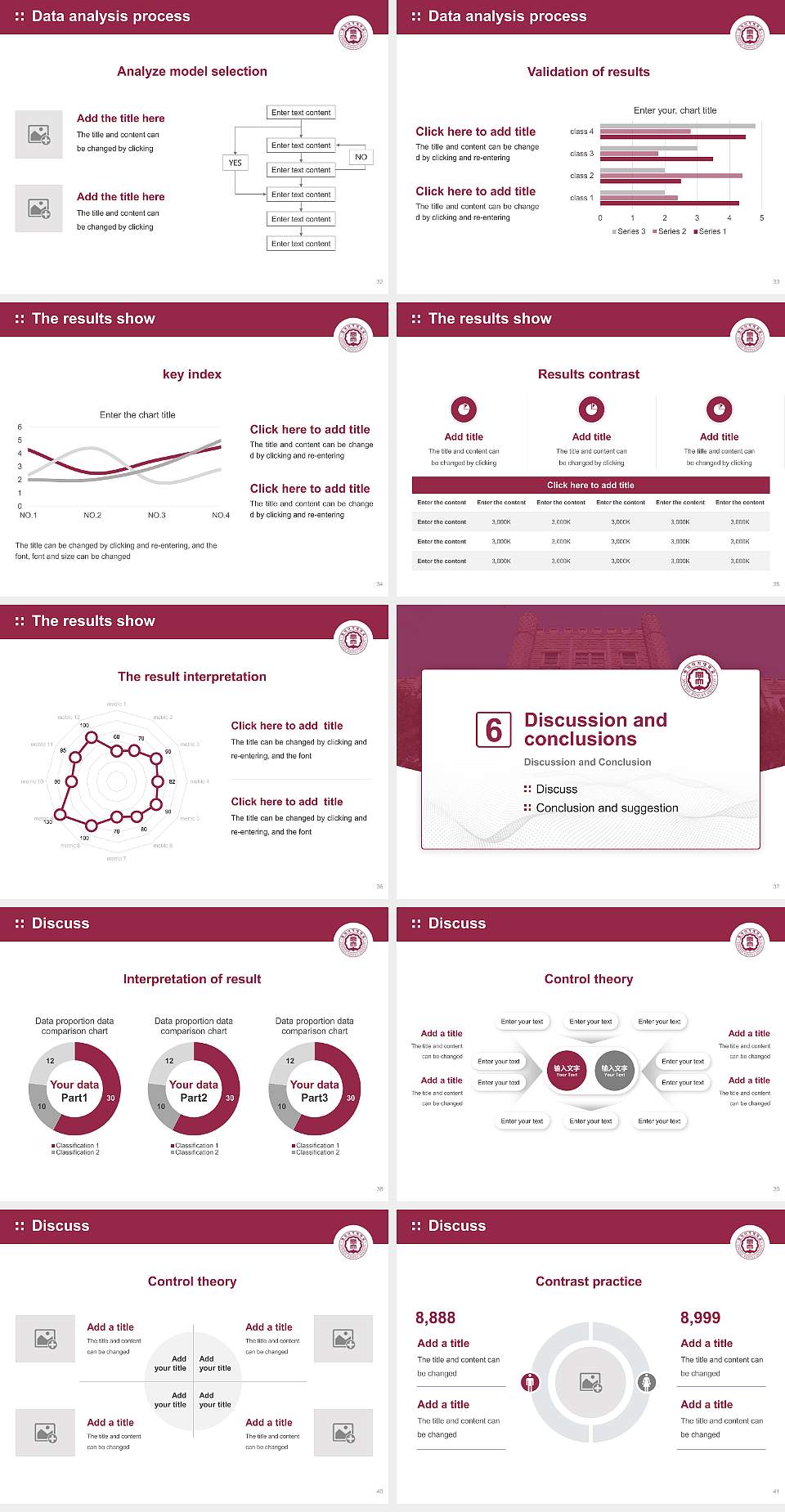Dongduk Women’s University Graduation Thesis Defense PPT Template4:3 ratio PPT effect preview image5