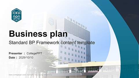 Catholic Kwandong University Competition/Entrepreneurship Contest PPT Template
