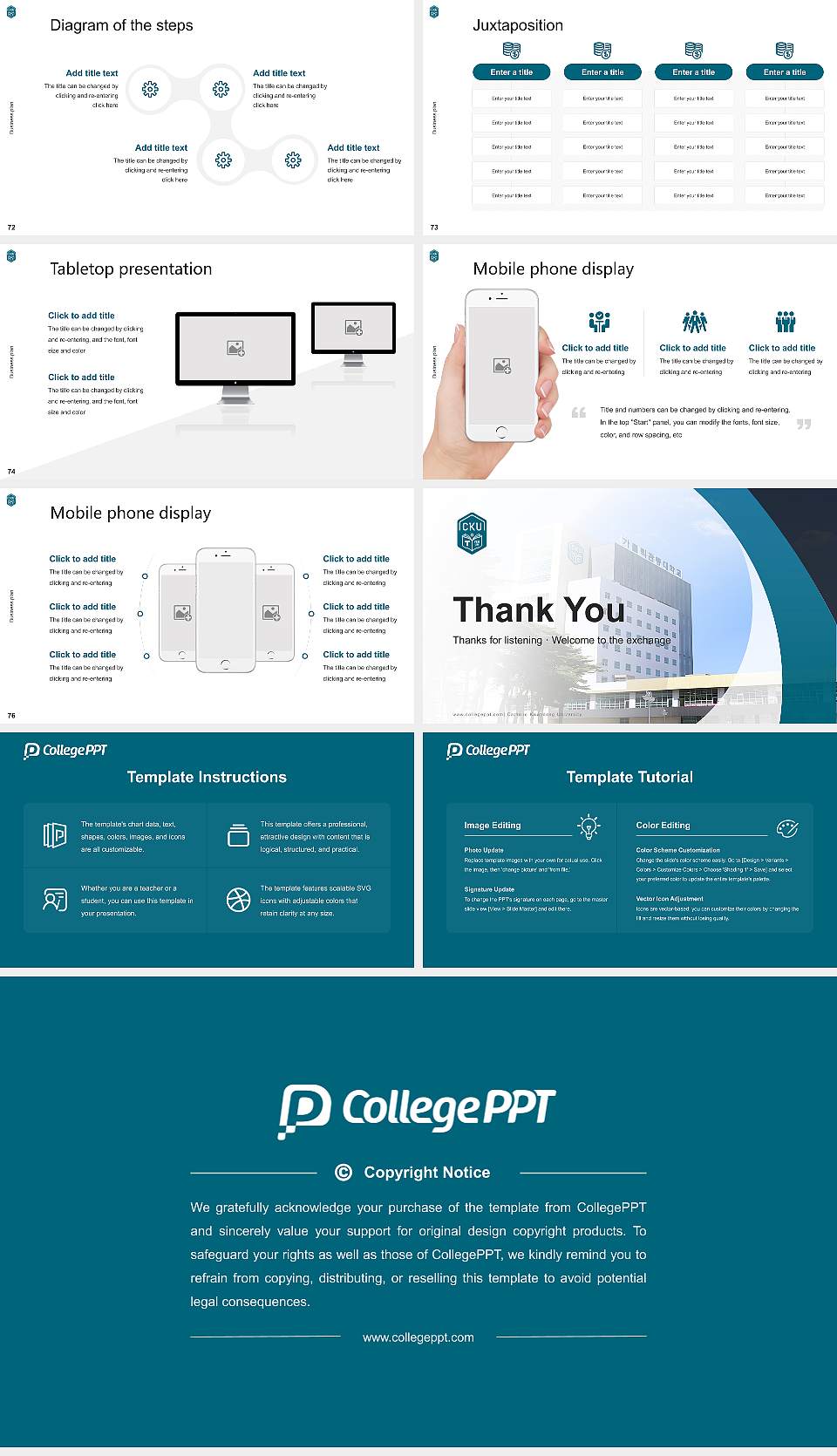 Catholic Kwandong University Competition/Entrepreneurship Contest PPT Template16:9 ratio PPT effect preview image9