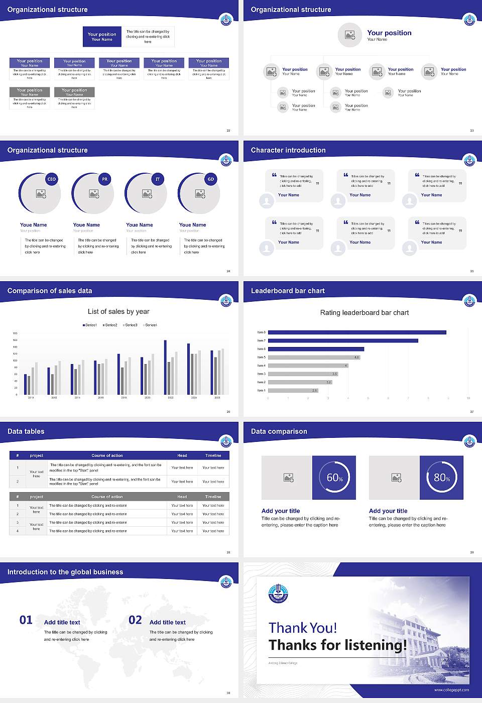 Andong Science College Academic Presentation/Research Findings Report PPT Template16:9 ratio PPT effect preview image4