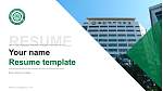 Busan Women’s College Resume PPT Template