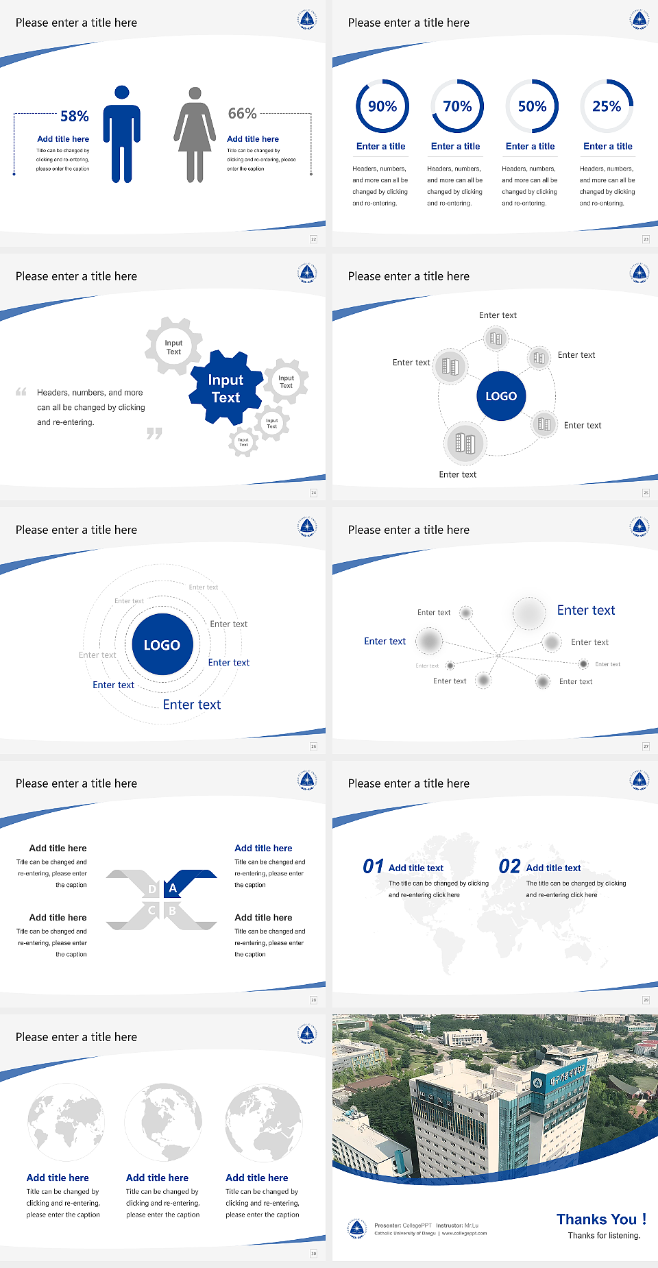 Catholic University of Daegu Course/Courseware Creation PPT Template_Slide preview image4