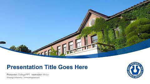 Cheongju University Course/Courseware Creation PPT Template