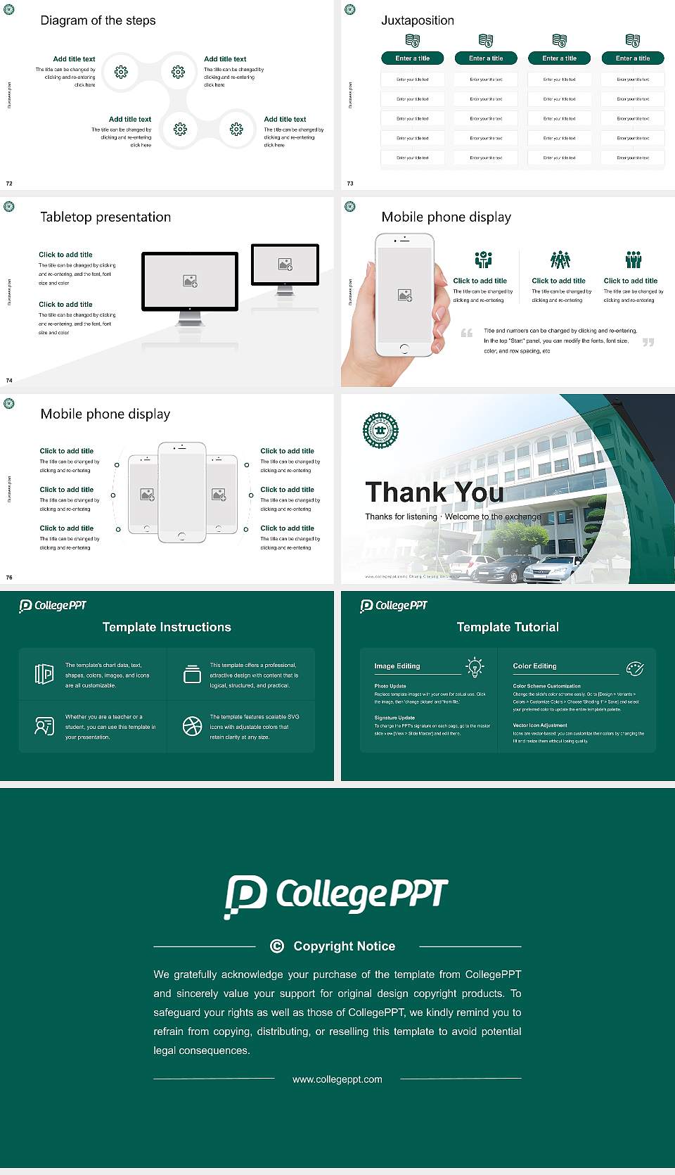 Chung Cheong University Competition/Entrepreneurship Contest PPT Template16:9 ratio PPT effect preview image9