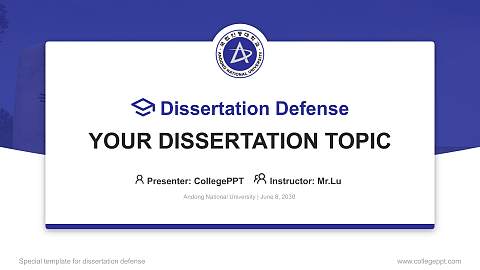 Andong National University Graduation Thesis Defense PPT Template