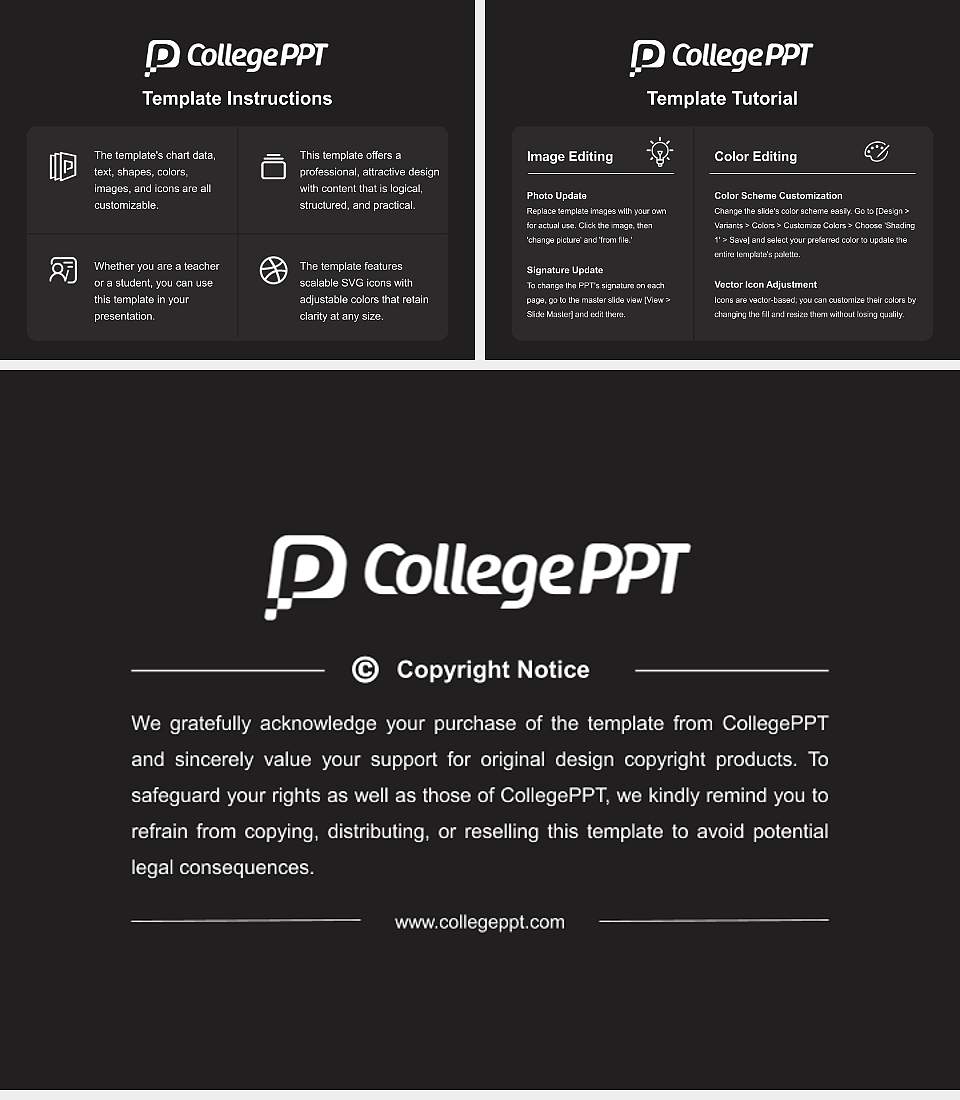 Chongshin University Course/Courseware Creation PPT Template4:3 ratio PPT effect preview image5