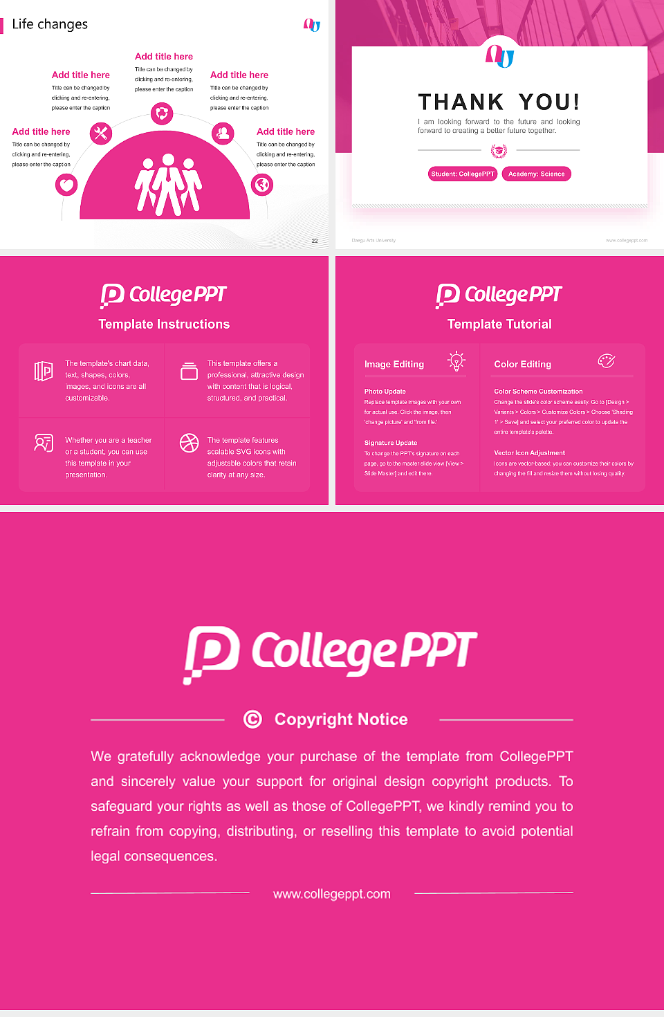 Daegu Arts University National Scholarship Defense PPT Template_Slide preview image4