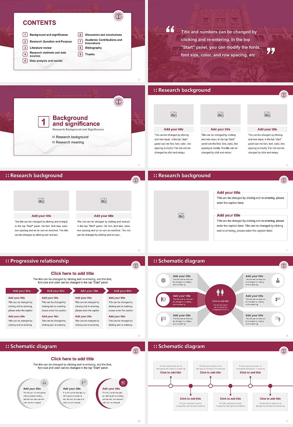 Dongduk Women’s University Graduation Thesis Defense PPT Template16:9 ratio PPT effect preview image2