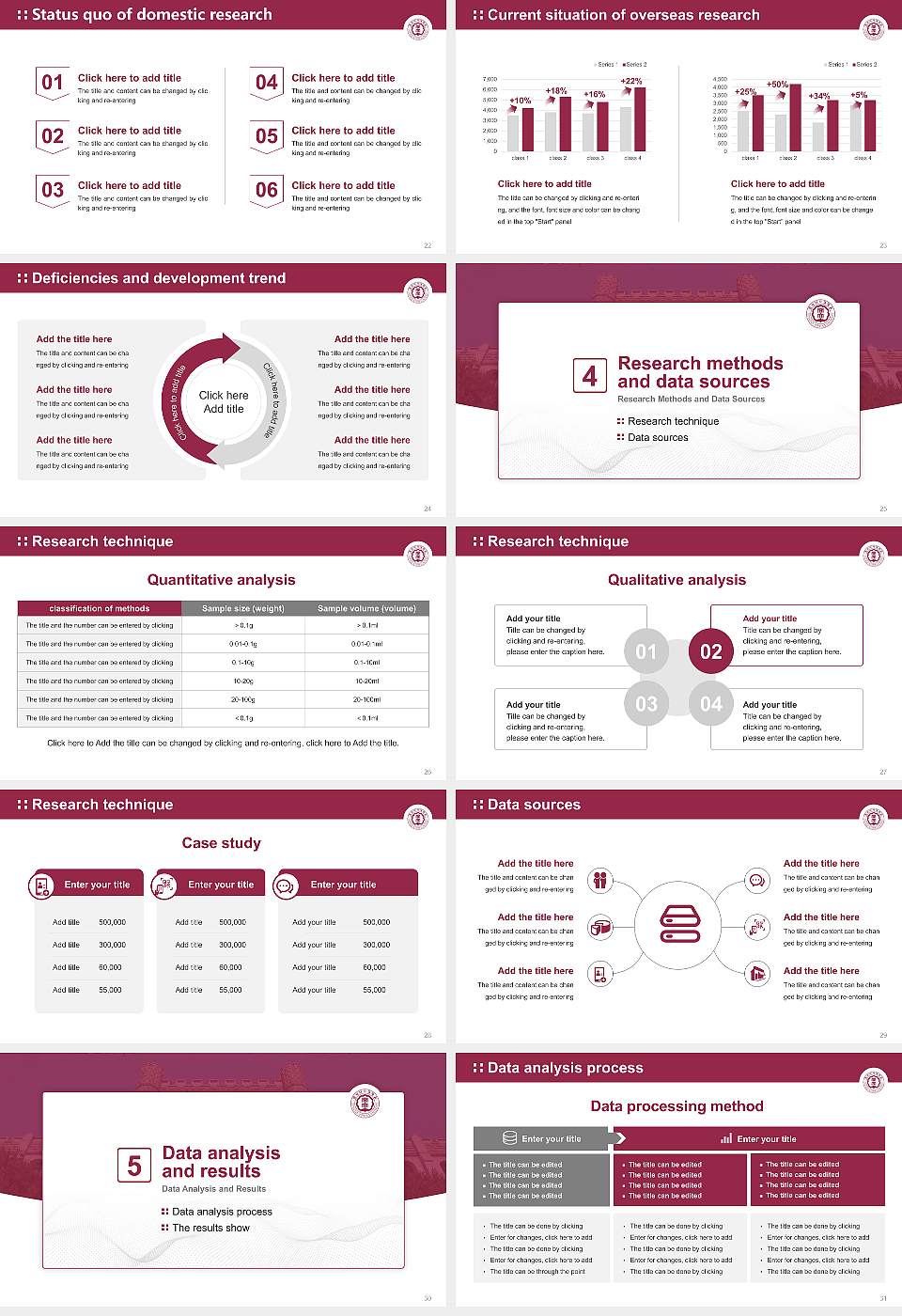 Dongduk Women’s University Graduation Thesis Defense PPT Template16:9 ratio PPT effect preview image4