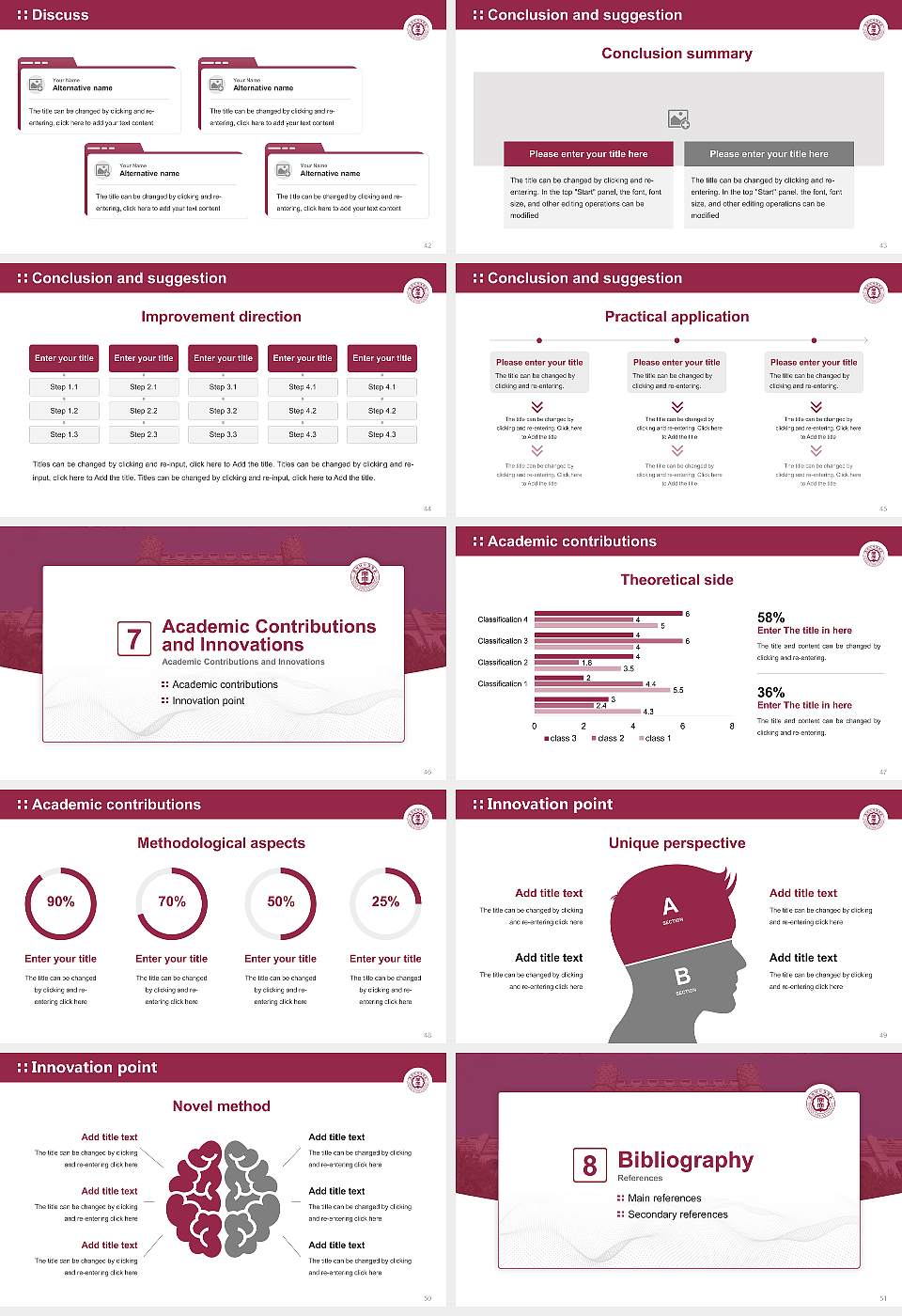 Dongduk Women’s University Graduation Thesis Defense PPT Template16:9 ratio PPT effect preview image6