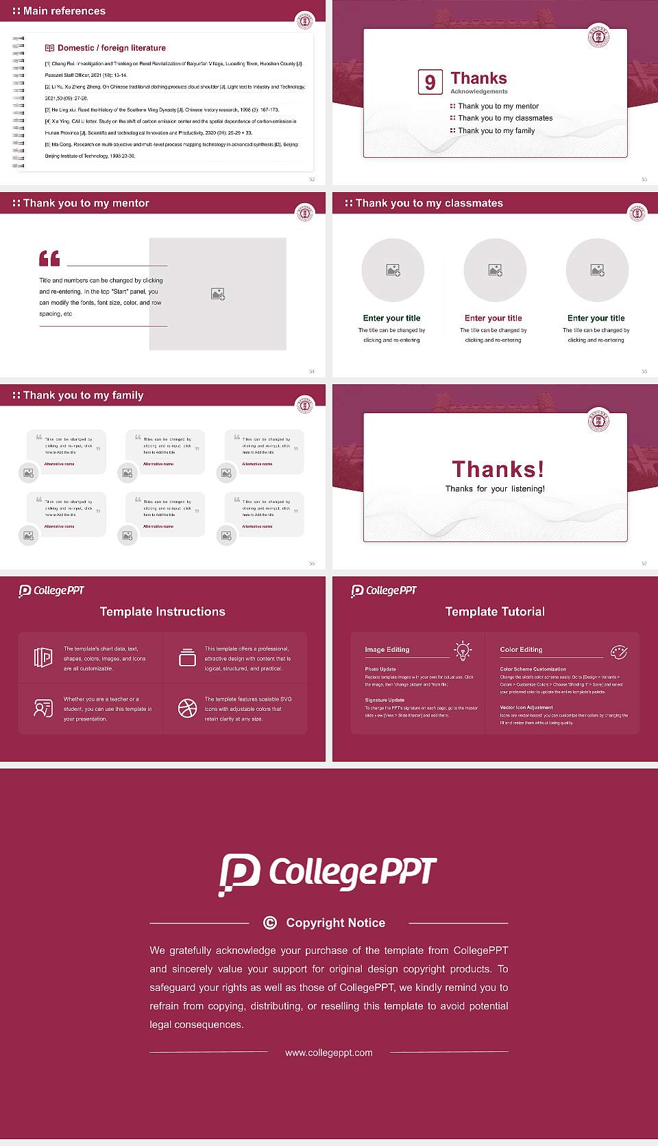 Dongduk Women’s University Graduation Thesis Defense PPT Template16:9 ratio PPT effect preview image7
